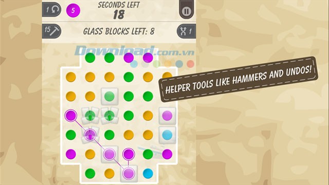 Giao diện game nối điểm Loop Dots