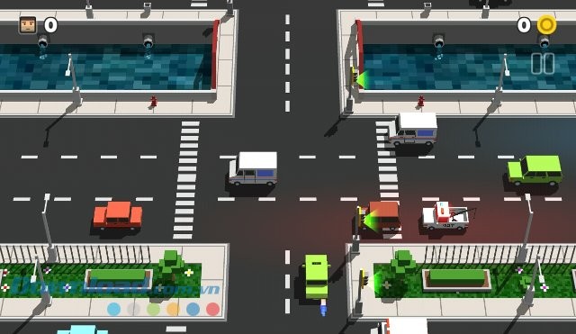 Giao diện màn chơi game Loop Taxi