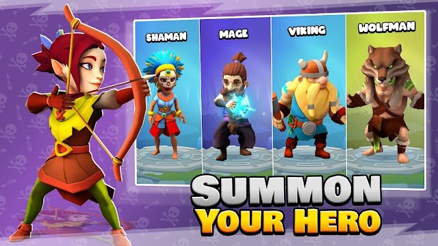 Triệu hồi các anh hùng mạnh mẽ của bạn trong game Loot Heroes: Fantasy RPG Games