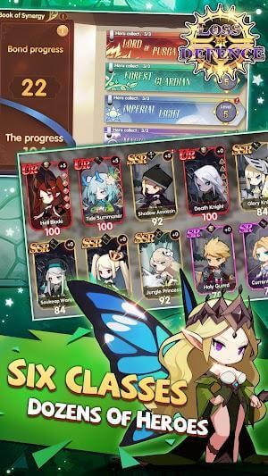 6 lớp nhân vật với hàng chục anh hùng để bạn lựa chọn