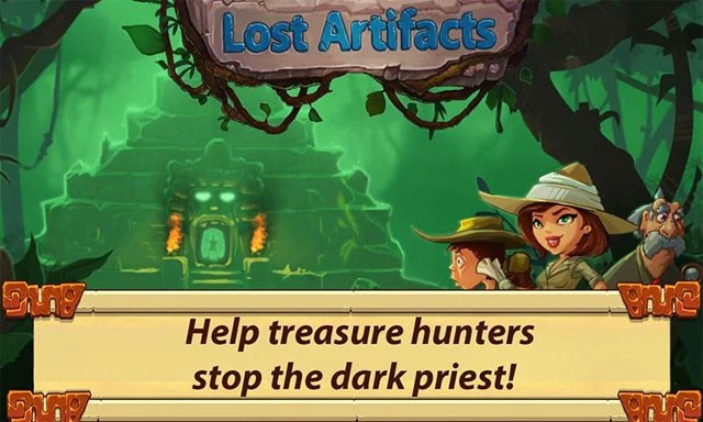Giúp các nhà săn lùng kho báu chống lại kỵ sĩ bóng tối trong Lost Artifacts cho Android