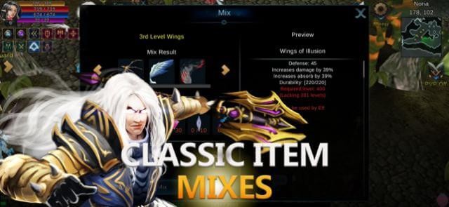 Kết hợp các item cổ điển