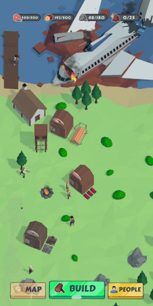 Trong game Lost Island, bạn sinh tồn trên hòn đảo hoang sau vụ tai nạn máy bay