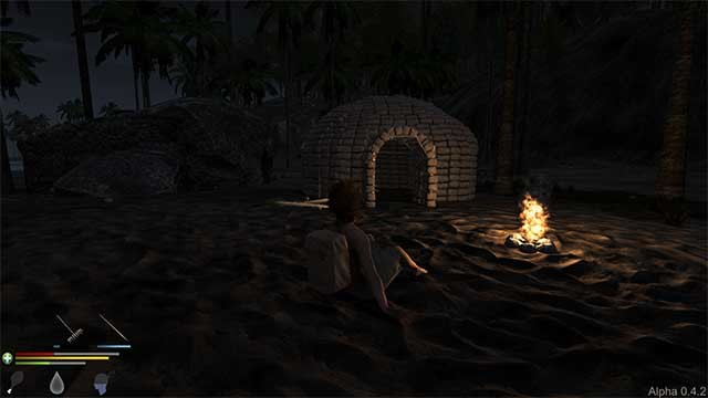 Xây dựng nơi trú ẩn và đốt lửa để ngăn thú dữ