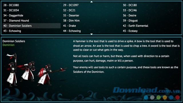 Xem kỹ thông tin về kẻ thù trong game nhập vai mới Lotia cho máy tính và Mac