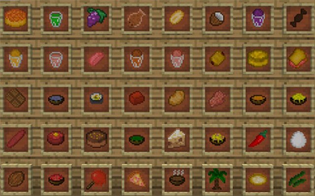 Mod thức ăn đồ sộ cho thế giới khối hộp Minecraft