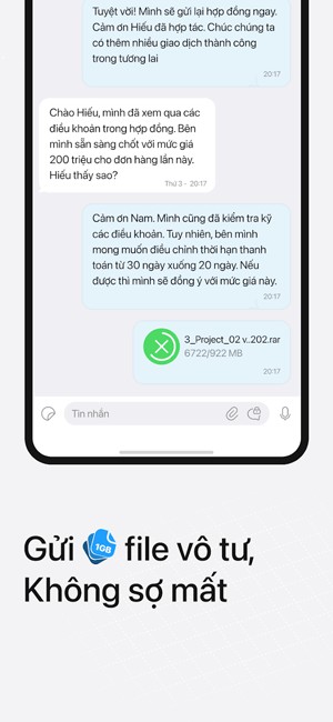 Gửi fike không lo mất dữ liệu