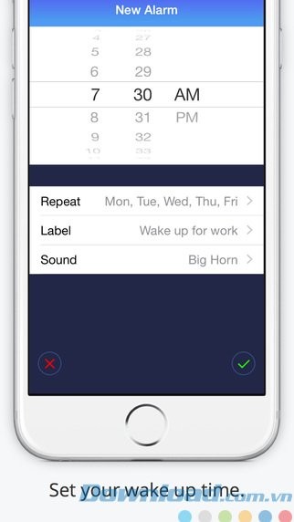 Thiết lâp thời gian