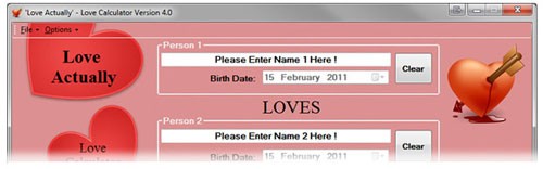 Love Actually - Love Calculator