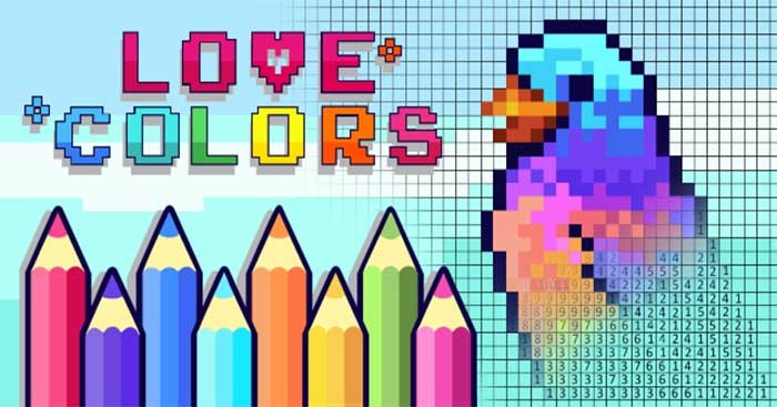 Love Colors là game tô màu theo số thư giãn đầy màu sắc
