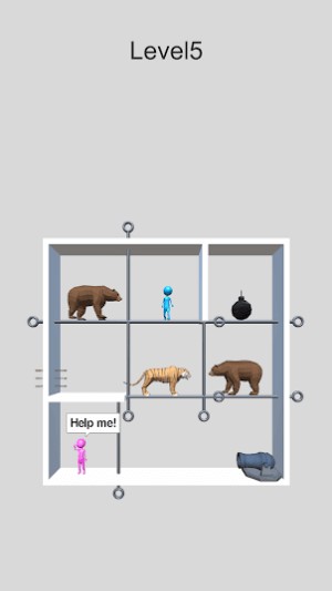 Rất nhiều thú dữ, cạm bẫy ngăn cách 2 người