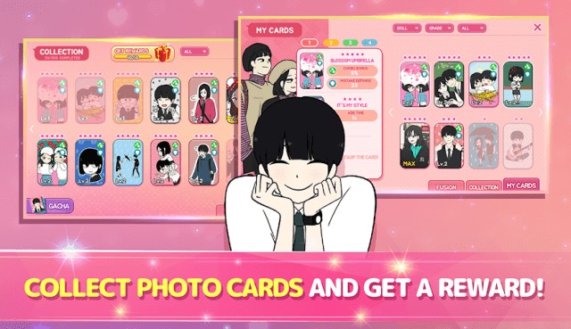 Thu thập các thẻ ảnh và nhận phần thưởng