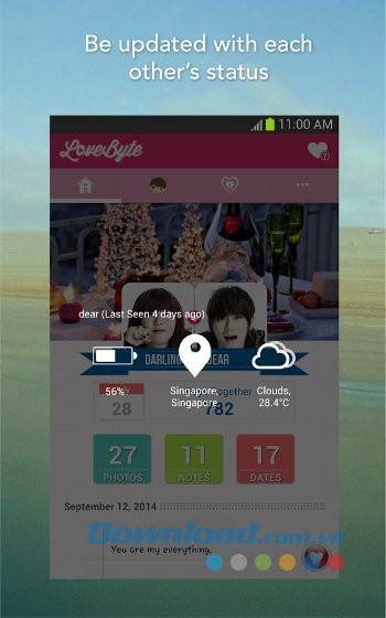 Cập nhật mọi thứ cho nhau cùng LoveByte cho Android