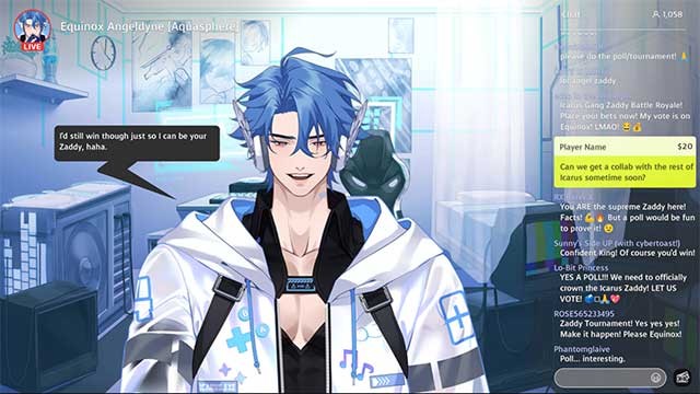 Tương tác với 3 nhân vật để tìm hiểu danh tính của họ