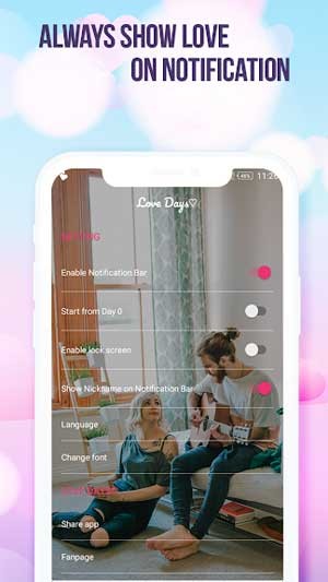 Đếm ngày yêu mỗi ngày trên khu vực thôn báo