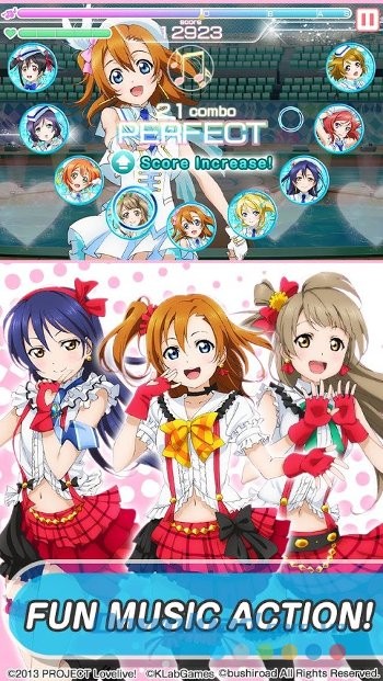 Ghi điểm thật cao trong game LoveLive! School idol festival