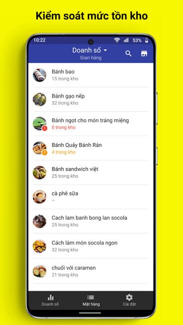 Kiểm soát mức độ tồn kho