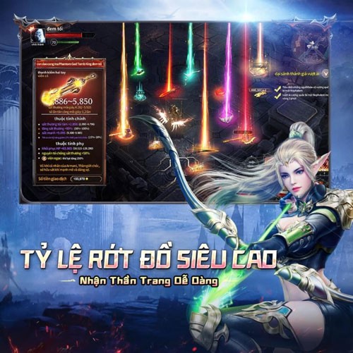 Tỷ lệ rơi đồ cao - Thu thập trang bị dễ dàng