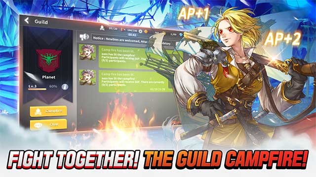 Khám phá ngục tối với các thành viên trong bang hội