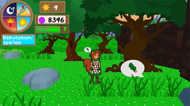 Thu thập tài nguyên từ thế giới tự nhiên như hạt giống, cây con... để mang về khu vườn của bạn