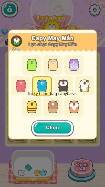 Thiết kế nhân vật Capybara đáng yêu