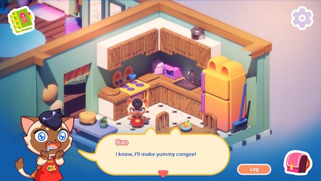 Lucky Fat Cat Diner là game phiêu lưu kết hợp nấu ăn ấm cúng