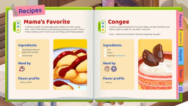 Thu thập manh mối và nguyên liệu cho công thức nấu ăn