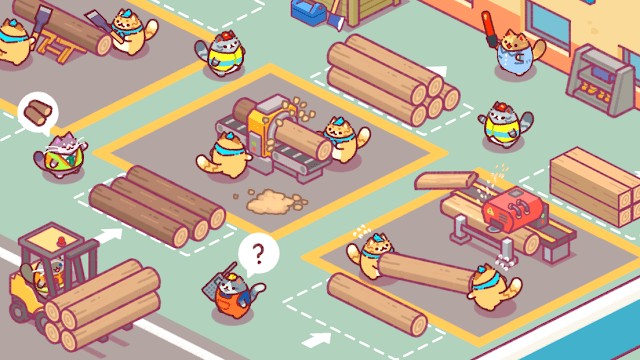Quản lý nhà máy chế biến gỗ của bạn cùng các công nhân mèo