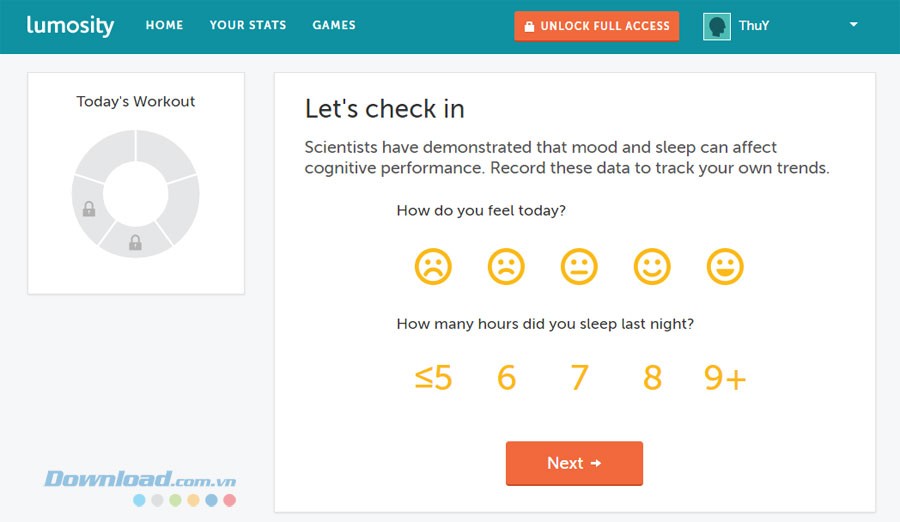 Check in tình trạng người chơi
