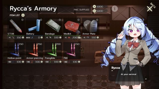 Trang bị cho Misha các loại vũ khí, áo giáp và công nghệ hiện đại để chiến đấu