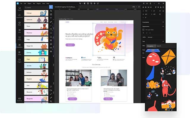Chỉnh sửa đồ họa vector (biểu tượng, hình minh họa,…)