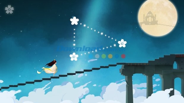 Nối các bông hoa để tạo hình