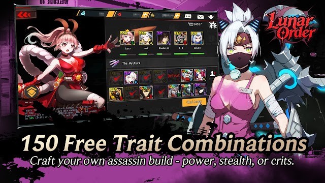 Bạn bước vào một thế giới u tối và trở thành sát thủ tối thượng trong game Lunar Order