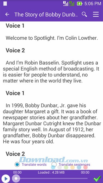 Luyện nghe Tiếng Anh TFlat