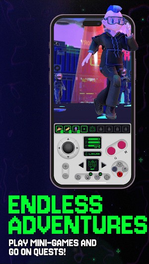 Chơi các mini game và làm nhiệm vụ trong các cuộc phiêu lưu vô tận