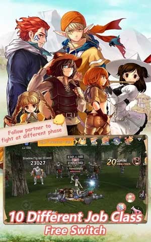 Chuyển đổi giữa 10 class nhân vật