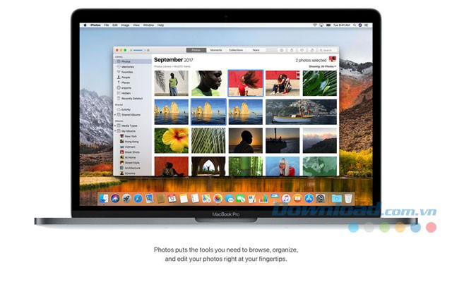 Nâng cấp Photos trên macOS High Sierra
