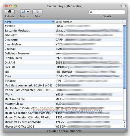 Mac Product Key Finder