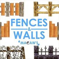 Macaw's Fences and Walls Mod - Thêm nhiều loại hàng rào đẹp