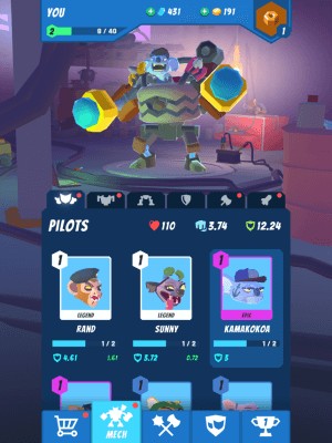 Nâng cấp mech của bạn