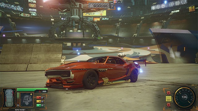 Lối chơi của Machine Challenger pha trộn giữa đua xe và hành động bùng nổ trên đấu trường tương lai