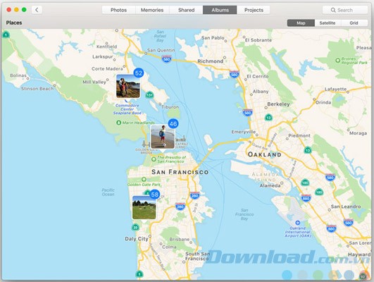 Xem ảnh trên bản đồ