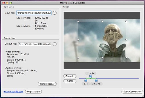 Macvide iPod Converter for Mac