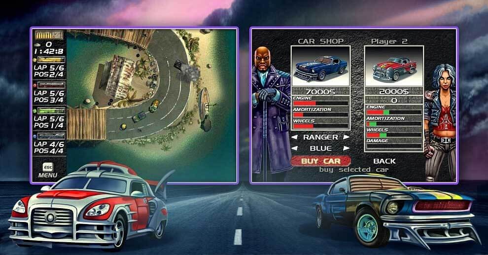 Lối chơi tốc độ đầy thử thách bất ngờ là điểm hút khách nhất của Mad Cars