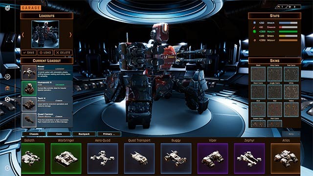 Tùy chỉnh và nâng cấp phương tiện chiến đấu với vũ khí, trang bị hiện đại