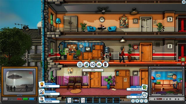 Làm chủ đài truyền hình tư nhân trong game mô phỏng chiến thuật Mad Television Tycoon