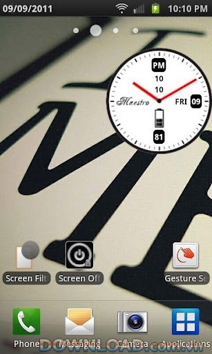 Maestro Clock Widget For Android