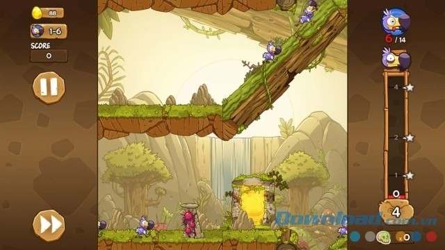 Hướng đến mục tiêu là cánh cổng an toàn trong game chiến thuật miễn phí Magic Dodos cho máy tính