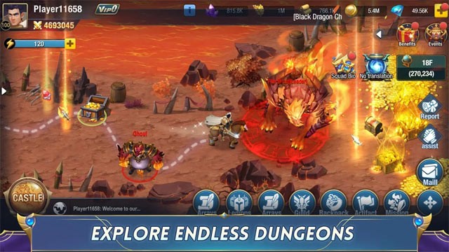 Khám phá dungeon không giới hạn số lượng trong Magic & Dragon