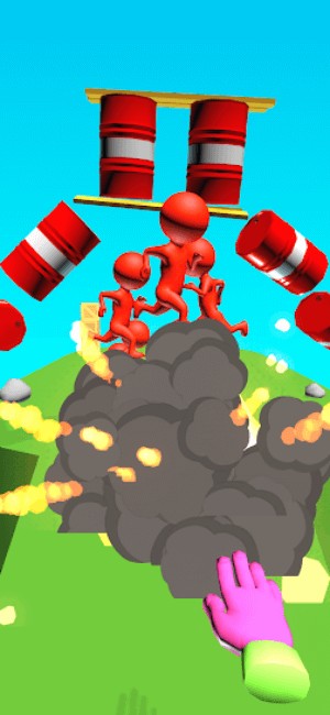 Tận dụng thùng thuốc nổ để cho nổ tung kẻ thù